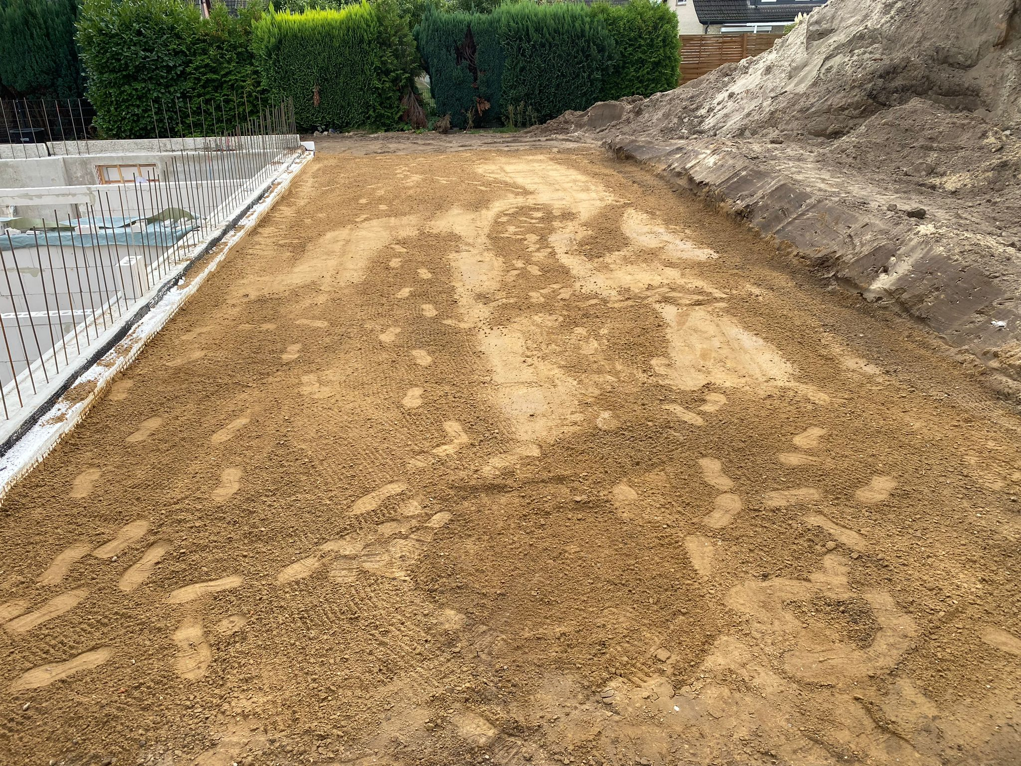 Vorgrube befüllt Nordtief